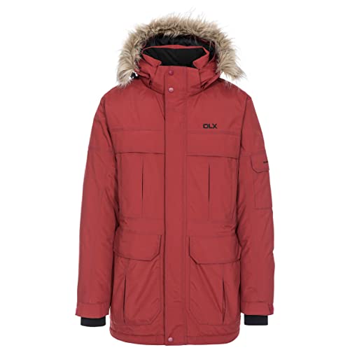 DLX Trespass Herren Wasserdichte Daunenjacke Mit Abnehmbarer Kapuze HIGHLAND, Merlot, M, MAJKDOL20001_MERM DLX Trespass Herren Wasserdichte Daunenjacke Mit Abnehmbarer Kapuze HIGHLAND, Merlot, M, MAJKDOL20001_MERM von Trespass