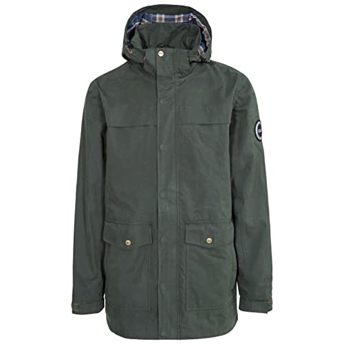 DLX Trespass Herren Wasserdichte Jacke ROWLAND, olive, XXS, MAJKRAO10001_OLIXXS von Trespass