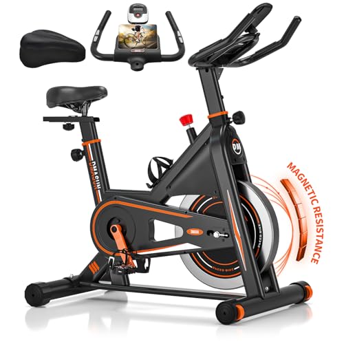 [2024 NEW] DMASUN Heimtrainer Fahrrad mit Magnetischem Widerstand, Ergometer Hometrainer Fahrrad mit LCD-Monitor, Kardio Training Cycling Bike Indoor, Belastbarkeit 160 kg Fitnessbike Zuhause von DMASUN