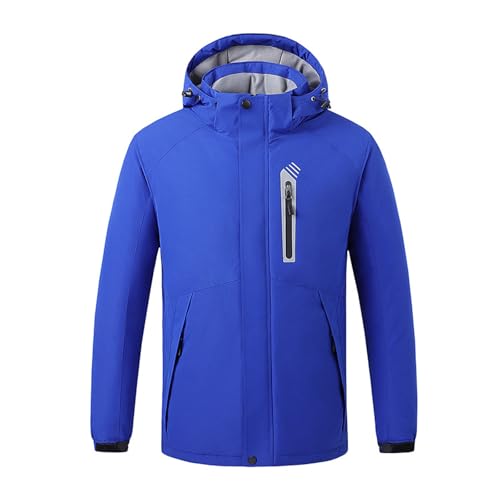 DMBDY Beheizte Jacke Heated Jacket 8 Heizzonen Outwear Elektrischer Heizmantel für Outdoor Camping (Batterie Nicht Im Lieferumfang Enthalten),Blue,L(57.5 von DMBDY