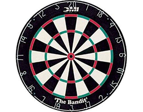 DMI Sports Bandit Staple-Free Bristle Dartboard mit reduzierten Bounce-Outs, Steel Segment Dividers eingebettet in Borsten für Stärke und Haltbarkeit - Die offizielle World Cup Dartboard seit 1999 DMI Sports Bandit Staple-Free Bristle Dartboard mit reduzierten Bounce-Outs, Steel Segment Dividers eingebettet in Borsten für Stärke und Haltbarkeit - Die offizielle World Cup Dartboard seit 1999 von DMI