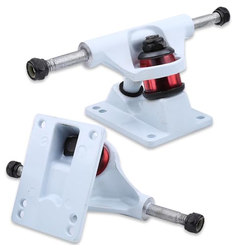 DMLENGOIN 2 Stück Skateboard Trucks Combo 3,25 Zoll ABEC Longboard Skatebaord Zubehör (Weiß) von DMLENGOIN