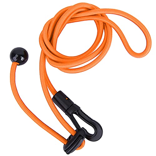 DMLENGOIN ELASTISCHE Kayak-PADDEL-Leine, Heavy Duty TRAGBAR ZUM PADDELN (Orange) von DMLENGOIN