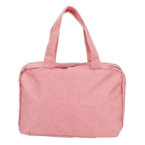 Make -up -Tasche mit großer Kapazität mit Griffen für Männer Frauen Kinder mehrere Fächer (Coral Pink) von DMLENGOIN