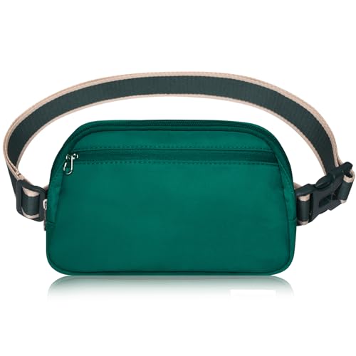 DMLuna Kleine Crossbody-Tasche für Damen, trendige, leichte Hüfttasche für Damen und Herren, Mini-Gürteltasche, Hüfttasche mit verstellbarem Riemen für Laufen, Workout, Reisen, dunkelgrün, Stylish DMLuna Kleine Crossbody-Tasche für Damen, trendige, leichte Hüfttasche für Damen und Herren, Mini-Gürteltasche, Hüfttasche mit verstellbarem Riemen für Laufen, Workout, Reisen, dunkelgrün, Stylish von DMLuna