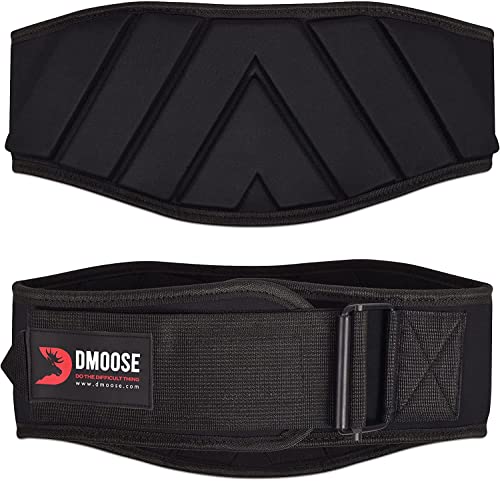 DMoose Gewichthebergürtel - Lifting Belt mit Self-Lock System - Gewichthebergürtel Herren & Damen - Fitness Gürtel Gewichtheben Bodybuilding Krafttraining Crossfit von DMoose Fitness