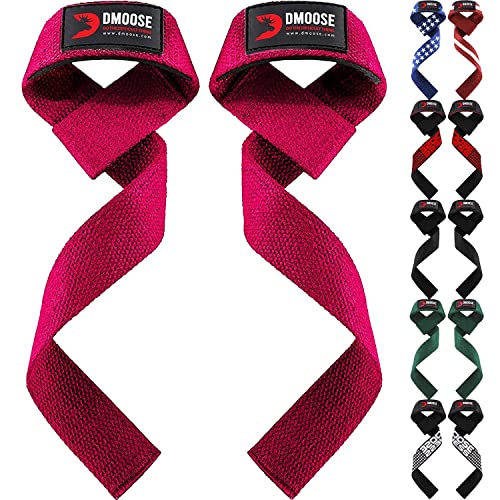 DMoose® Zughilfen Krafttraining, Bodybuilding für Frauen & Männer, Premium gym zubehör (gepolstert) Lifting Straps mit maximaler Griffstärke, Handgelenkbandagen unterstützen schweres. von DMoose Fitness