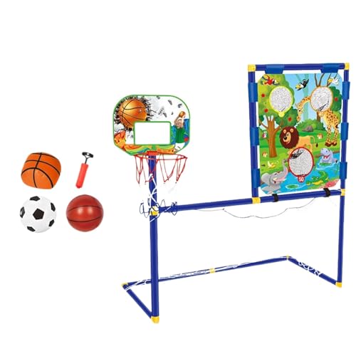 Fußballziel, Lustiges Fußballnetz, Tragbares Fußballtor, Basketballkorb Für Kleine Kinder, Fußballziel Für Kinder, Fußballtor Für Kinder Basketballständer von DNCG