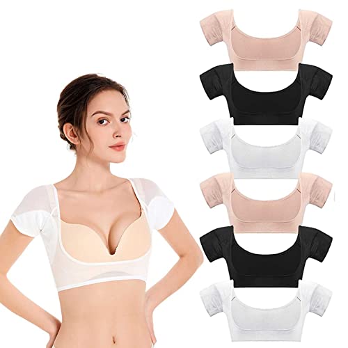 6 Stück Damen Saugfähige Schweiß Pads, Achsel Weste Gegen Schweißflecken Und Geruc, Waschbar Schweiß Schutz Weste Unterwäsche, 6pcs-L 6 Stück Damen Saugfähige Schweiß Pads, Achsel Weste Gegen Schweißflecken Und Geruc, Waschbar Schweiß Schutz Weste Unterwäsche, 6pcs-L von DNJKH