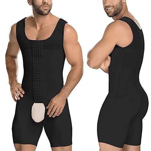 DNJKH Herren Kompressions Body Shaper Shapewear Hohe Taille Figurformend Unterwäsche Butt Lifter Bodysuit Übergröße Trainer Ganzkörperformer, Black-S DNJKH Herren Kompressions Body Shaper Shapewear Hohe Taille Figurformend Unterwäsche Butt Lifter Bodysuit Übergröße Trainer Ganzkörperformer, Black-S von DNJKH