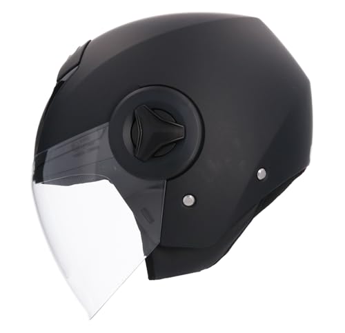 Shiro Helmets Jethelm, Modell Athen, einfarbig, Graphit, matt, vollständig zugelassen (L 59/60) von DOBLE XX