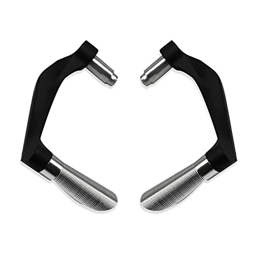 DOBRVVGT Motorrad Lenker,Motorradlenker 22mm 7/8 "Universal Motorrad Handschutz Bremskupplunghebelschutz Handschutz(CNCsliver) von DOBRVVGT