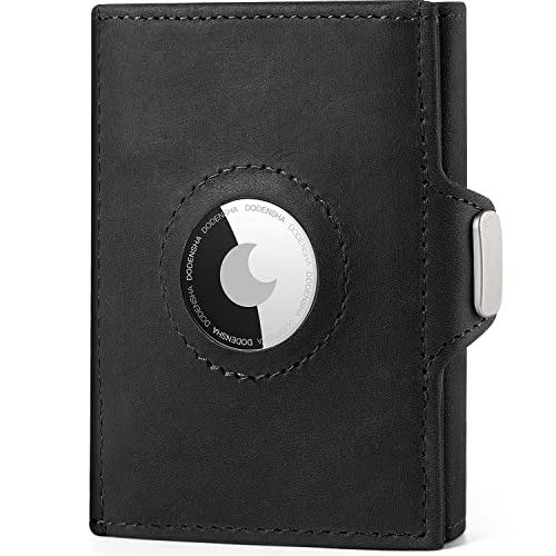 DODENSHA Airtag Mini Geldbörse mit Münzfach und RFID-Schutz I Portmonee mit Knöpfen für Herren I Slim Wallet I Karten Portemonnaie Klein | Kreditkartenetui für Herren | Crazy-Horse Schwarz DODENSHA Airtag Mini Geldbörse mit Münzfach und RFID-Schutz I Portmonee mit Knöpfen für Herren I Slim Wallet I Karten Portemonnaie Klein | Kreditkartenetui für Herren | Crazy-Horse Schwarz von DODENSHA