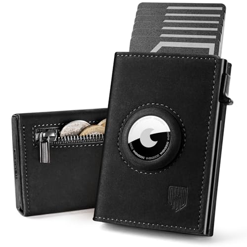 DODENSHA® AirTag* Geldbörse mit Münzfach I Smart Airtag Wallet Klein mit RFID Schutz I Geldbörse Herren für 10+ Karten I Slim Wallet for Men I Kartenetui Herren mit Air Tag* Fach-NEU Schwarz DODENSHA® AirTag* Geldbörse mit Münzfach I Smart Airtag Wallet Klein mit RFID Schutz I Geldbörse Herren für 10+ Karten I Slim Wallet for Men I Kartenetui Herren mit Air Tag* Fach-NEU Schwarz von DODENSHA