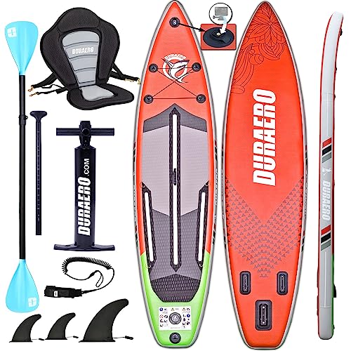 Aufblasbare SUP Board Set Stand Up Paddle Board Premium Surfboard inkl. Kajak Sitz, Kamera Halterung, Dopple Paddel und komplette Zubehör Set, 330x76x15cm,Bis 150kg, rot+grün Aufblasbare SUP Board Set Stand Up Paddle Board Premium Surfboard inkl. Kajak Sitz, Kamera Halterung, Dopple Paddel und komplette Zubehör Set, 330x76x15cm,Bis 150kg, rot+grün von DOEWORKS