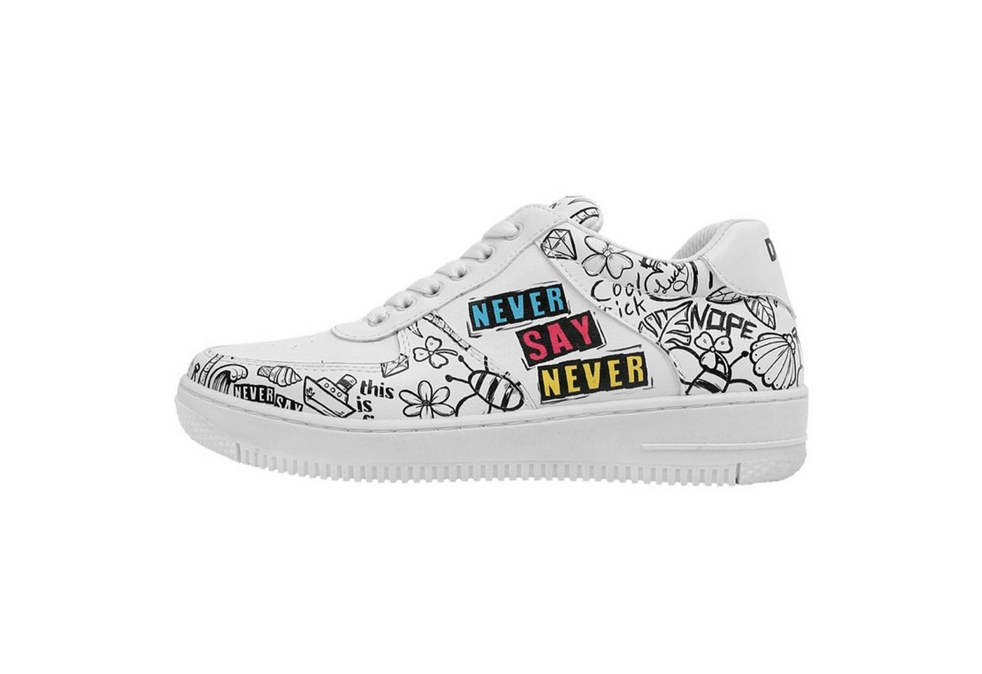 DOGO Damen Dice Sneakers Never Say Never Vegan Damen Sneaker / Female Sneaker Vegan DOGO Damen Dice Sneakers Never Say Never Vegan Damen Sneaker / Female Sneaker Vegan von DOGO