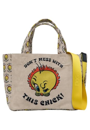 DOGO Damen Vegan Tote Bag Tweety The Chick! Wb One Size Contemporary, Tweety, das Küken! Wb, Einheitsgröße, Zeitgenössisch DOGO Damen Vegan Tote Bag Tweety The Chick! Wb One Size Contemporary, Tweety, das Küken! Wb, Einheitsgröße, Zeitgenössisch von DOGO