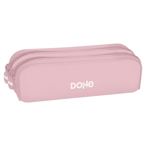DOHE - Doppeltes Silikon-Schulmäppchen - 2 Fächer mit Reißverschlüssen, Rechteckiges Mehrzweck-Etui, Weiche Haptik, Maße 20x6x7 cm - Serenity DOHE - Doppeltes Silikon-Schulmäppchen - 2 Fächer mit Reißverschlüssen, Rechteckiges Mehrzweck-Etui, Weiche Haptik, Maße 20x6x7 cm - Serenity von DOHE