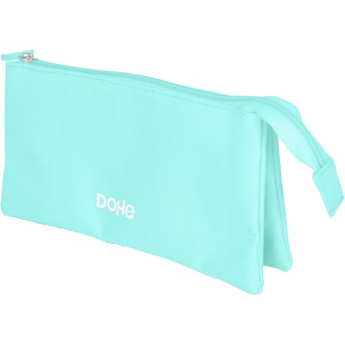 DOHE - Dreifaches Schulmäppchen - 3 Fächer, Mehrzweck-Etui, Maße 23x12x2,5 cm, Reißverschlüsse, Hergestellt aus widerstandsfähigem Polyester - Serenity DOHE - Dreifaches Schulmäppchen - 3 Fächer, Mehrzweck-Etui, Maße 23x12x2,5 cm, Reißverschlüsse, Hergestellt aus widerstandsfähigem Polyester - Serenity von DOHE