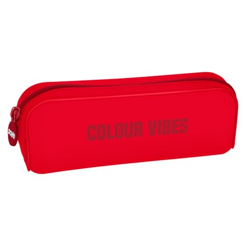 DOHE - Einfaches Silikon-Schlamperetui - 1 Fach mit Reißverschluss, Rechteckige Mehrzwecktasche, Weiches Gefühl, Maße 20x6x8 cm - Colour Vibes DOHE - Einfaches Silikon-Schlamperetui - 1 Fach mit Reißverschluss, Rechteckige Mehrzwecktasche, Weiches Gefühl, Maße 20x6x8 cm - Colour Vibes von DOHE