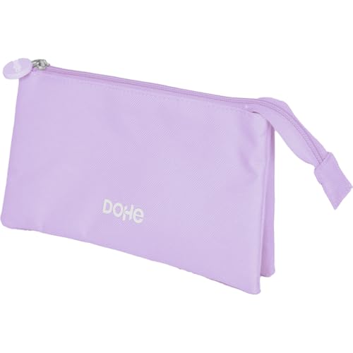 Dohe - Dreifaches Schulmäppchen - 3 Fächer, Mehrzweck-Etui, Maße 23x12x2,5 cm, Reißverschlüsse, Hergestellt aus widerstandsfähigem Polyester - Serenity Dohe - Dreifaches Schulmäppchen - 3 Fächer, Mehrzweck-Etui, Maße 23x12x2,5 cm, Reißverschlüsse, Hergestellt aus widerstandsfähigem Polyester - Serenity von DOHE