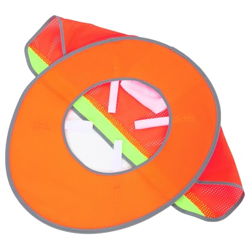 DOITOOL Zubehör Für Schutzhelme Kappe Schutzhelmlicht Liner Helmhalsschirm Hutclips Für Wind Schutzhelm-halsabdeckung Sonne Kühlender Hut Gestalter Visier Uv Uv-ärmel Schutz Orange Stoff von DOITOOL