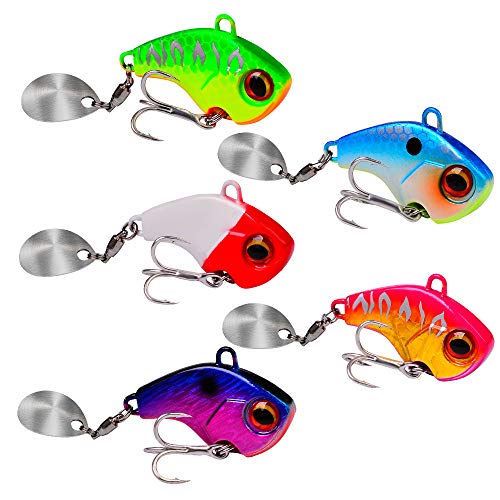 DOITPE Spinner Set 6g/15g/28g Spin Jig zum Barsch Angeln Barsch Köder Zander Köder Hecht Köder Bleikopfspinner Spinnerbait Spinnköder Angelköder von DOITPE