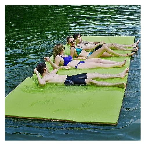 Schwimmmatte, Wasserhängematte, Schwimmende Matte for See - Wassermatte - Schwimmende Matte for See - Schwimmende Wassermatte, schwimmende XPE-Insel(Green,1.8mx0.9mx3.3cm) von DOKERS