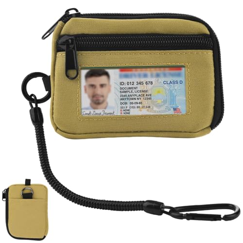 EDC Pouch Mini Geldbeutel, Mini Pouch Geldbörse Schlüsselkette mit Karabiner und Geldbörse Klein mit Münzfach für Herren und Damen, Multifunktional Reisegeldbeutel für Draußen für Draußen, Camping. EDC Pouch Mini Geldbeutel, Mini Pouch Geldbörse Schlüsselkette mit Karabiner und Geldbörse Klein mit Münzfach für Herren und Damen, Multifunktional Reisegeldbeutel für Draußen für Draußen, Camping. von DOMIPHIE