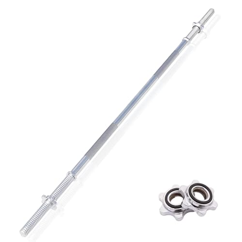 DONATIF Langhantelstange aus Stahl, 180 cm, mit Schraubverschluss, Langhantel 28 mm, verchromt, Fitnessgeräte für Zuhause, Fitness Home Gym DONATIF Langhantelstange aus Stahl, 180 cm, mit Schraubverschluss, Langhantel 28 mm, verchromt, Fitnessgeräte für Zuhause, Fitness Home Gym von DONATIF