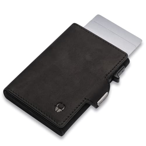 DONBOLSO Mini Geldbörse Herren | RFID Schutz | Kartenetui | Slim Wallet mit Münzfach | Smart Wallet | Echtleder Portmonnaie Herren | Kartenhalter | Geldklammer DONBOLSO Mini Geldbörse Herren | RFID Schutz | Kartenetui | Slim Wallet mit Münzfach | Smart Wallet | Echtleder Portmonnaie Herren | Kartenhalter | Geldklammer von DONBOLSO