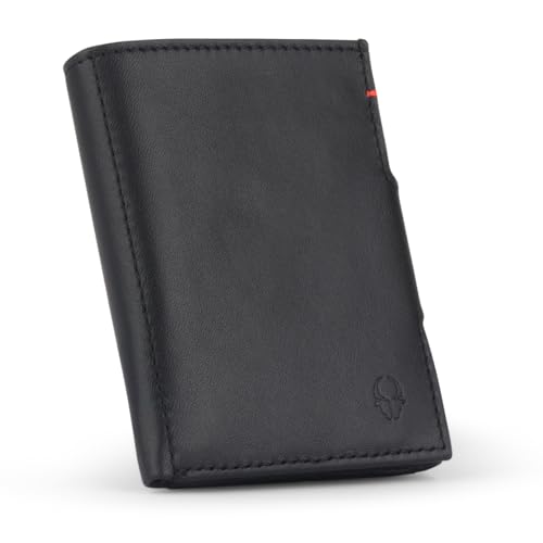 DONBOLSO NextGen BusinessLine, Slim Wallet, Leder mit Münzfach I Geldbeutel mit RFID Schutz I Kartenetui bis 11 Karten I Mini Portemonnaie für Herren und Damen I Geldbörse I Schwarz Nappa DONBOLSO NextGen BusinessLine, Slim Wallet, Leder mit Münzfach I Geldbeutel mit RFID Schutz I Kartenetui bis 11 Karten I Mini Portemonnaie für Herren und Damen I Geldbörse I Schwarz Nappa von DONBOLSO