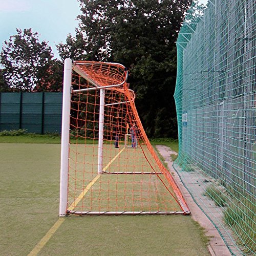 Fußball Tornetz Fußballtornetz 7,50 m x 2,50 m Tiefe Oben 0,80 unten 1,50 m Fußballnetz einfarbig PE 4 mm Farbe Orange Fußball Tornetz Fußballtornetz 7,50 m x 2,50 m Tiefe Oben 0,80 unten 1,50 m Fußballnetz einfarbig PE 4 mm Farbe Orange von DONET