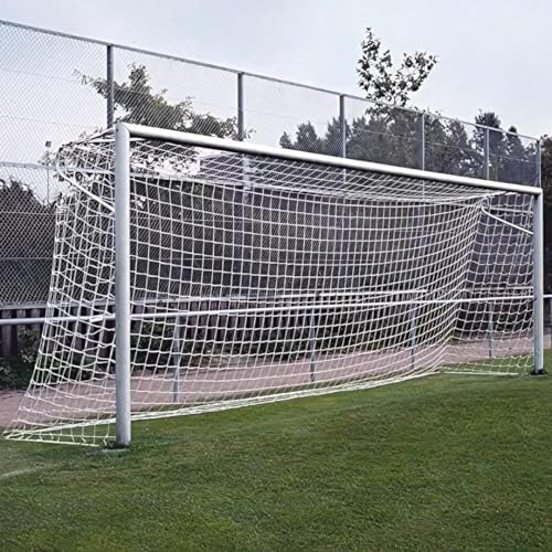 Fußballtornetz Tornetz Ersatznetz 7,50 x 2,50 m PP 4 mm Tiefe 1,00/2,00 m Weiß Knotenlos Fußballtornetz Tornetz Ersatznetz 7,50 x 2,50 m PP 4 mm Tiefe 1,00/2,00 m Weiß Knotenlos von DONET