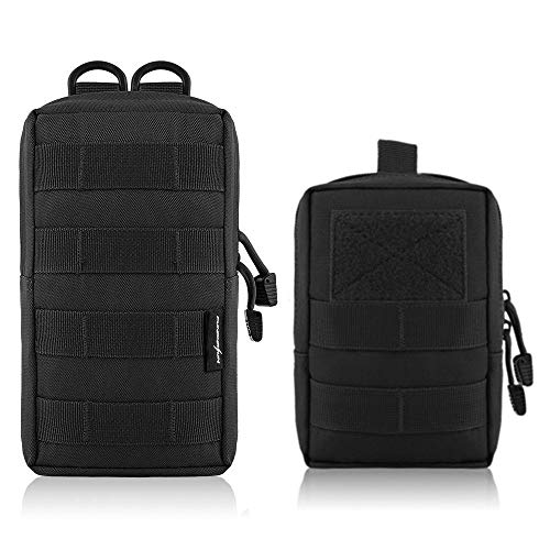 Molle EDC Pouch, 2er-Pack Kompakte Taktische Hüfttasche, Klein Wasserfeste Utility Gürteltasche Beutel für Camping Wandern Jagd Molle EDC Pouch, 2er-Pack Kompakte Taktische Hüfttasche, Klein Wasserfeste Utility Gürteltasche Beutel für Camping Wandern Jagd von DONGKER