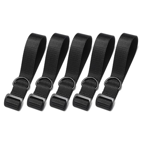 ButtStock Sling Adapter, 5 Stück Tactical Gewehr Stock Gun Strap Gun Rope Strapping Gürtel mit D-Ring für Shotgun Rifle Buttstock Outdoor-Jagd von DONGKER