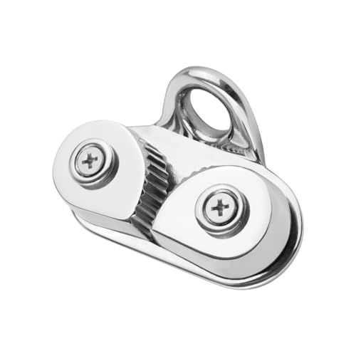 DONGKER Cam Cleat Marine, 1 Stuck Edelstahl Schotklemme, Boote Nockenklemme Curryklemme mit Drahtführungsring für Max. 15mm Tau Seil DONGKER Cam Cleat Marine, 1 Stuck Edelstahl Schotklemme, Boote Nockenklemme Curryklemme mit Drahtführungsring für Max. 15mm Tau Seil von DONGKER