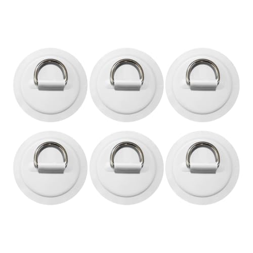 DONGKER D-Ring-Patch, 6 Stück PVC D-Ring Pad Patch, 8 cm kreisförmiger D-Ring-PVC-Patch für Schlauchboote, Kajaks, Schlauchboote, SUP und Stand-Up-Paddleboard-Kanu DONGKER D-Ring-Patch, 6 Stück PVC D-Ring Pad Patch, 8 cm kreisförmiger D-Ring-PVC-Patch für Schlauchboote, Kajaks, Schlauchboote, SUP und Stand-Up-Paddleboard-Kanu von DONGKER