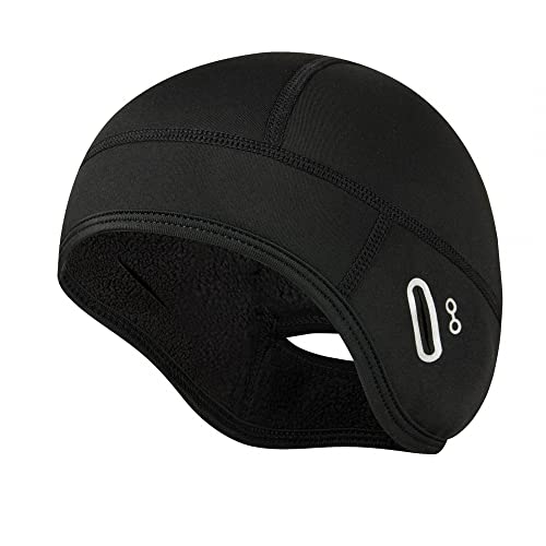 DONGKER Fahrradhelm Mütze, Winddichte Fahrrad Mütze Herren, Helm Unterziehmütze Wintermütze für Fahrradhelm Skihelm Kletterhelm von DONGKER