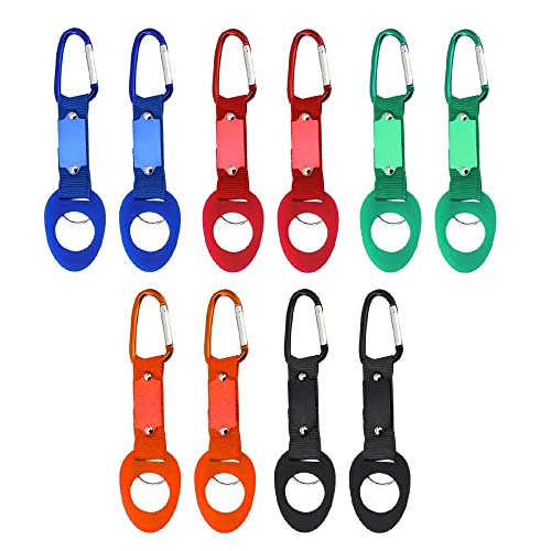 DONGKER Gürtel Flaschenhalter, 10 Stück Wasserflasche Schnalle Halter, Tragbarer Silikon Getränkehalter mit Karabinerhaken für Outdoor-Aktivitäten, Fahrradfahren, Camping, Wandern, Reisen DONGKER Gürtel Flaschenhalter, 10 Stück Wasserflasche Schnalle Halter, Tragbarer Silikon Getränkehalter mit Karabinerhaken für Outdoor-Aktivitäten, Fahrradfahren, Camping, Wandern, Reisen von DONGKER
