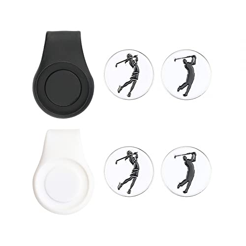 DONGKER Golf Cap Clip,Magnetisch Silikon Golfballmarker, Golf Ballmarkierer Hutkappen-Clips für Golfhandschuhe Taschen Kappen Visier DONGKER Golf Cap Clip,Magnetisch Silikon Golfballmarker, Golf Ballmarkierer Hutkappen-Clips für Golfhandschuhe Taschen Kappen Visier von DONGKER