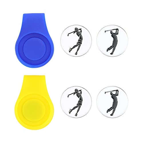 DONGKER Golf Cap Clip,Magnetisch Silikon Golfballmarker, Golf Ballmarkierer Hutkappen-Clips für Golfhandschuhe Taschen Kappen Visier DONGKER Golf Cap Clip,Magnetisch Silikon Golfballmarker, Golf Ballmarkierer Hutkappen-Clips für Golfhandschuhe Taschen Kappen Visier von DONGKER