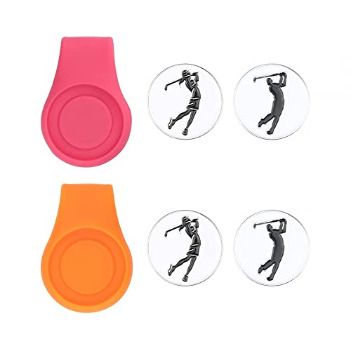 DONGKER Golf Cap Clip,Magnetisch Silikon Golfballmarker, Golf Ballmarkierer Hutkappen-Clips für Golfhandschuhe Taschen Kappen Visier DONGKER Golf Cap Clip,Magnetisch Silikon Golfballmarker, Golf Ballmarkierer Hutkappen-Clips für Golfhandschuhe Taschen Kappen Visier von DONGKER