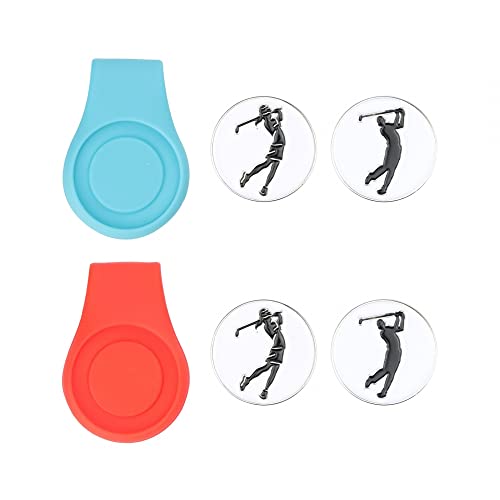 DONGKER Golf Cap Clip,Magnetisch Silikon Golfballmarker, Golf Ballmarkierer Hutkappen-Clips für Golfhandschuhe Taschen Kappen Visier DONGKER Golf Cap Clip,Magnetisch Silikon Golfballmarker, Golf Ballmarkierer Hutkappen-Clips für Golfhandschuhe Taschen Kappen Visier von DONGKER
