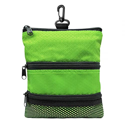 DONGKER Golfball Tasche, Golf Pouch Bag Ball Holder, Tragbares Golf Zubehör Tasche mit Mehreren Taschen und Reißverschluss zum Aufbewahren von Golfball und Zubehör DONGKER Golfball Tasche, Golf Pouch Bag Ball Holder, Tragbares Golf Zubehör Tasche mit Mehreren Taschen und Reißverschluss zum Aufbewahren von Golfball und Zubehör von DONGKER