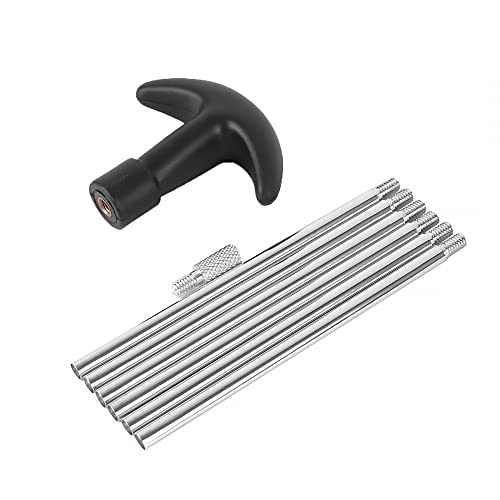 DONGKER Gun Cleaning Rods Set, 8pcs Gun Reinigung Aluminium Stab Reinigungsstab fur Universal Gewehr, Schrotflinten DONGKER Gun Cleaning Rods Set, 8pcs Gun Reinigung Aluminium Stab Reinigungsstab fur Universal Gewehr, Schrotflinten von DONGKER