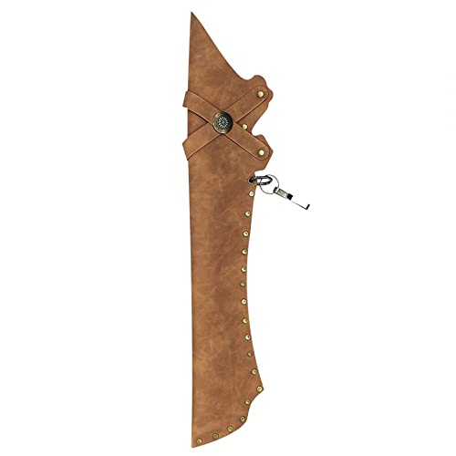 DONGKER Köcher für Pfeile, PU Leder Pfeilköcher für Bogenschießen, 61cm Lange, Einstellbar Retro Seitenköcher für Recurvebogen Langbogen Jagdschießen DONGKER Köcher für Pfeile, PU Leder Pfeilköcher für Bogenschießen, 61cm Lange, Einstellbar Retro Seitenköcher für Recurvebogen Langbogen Jagdschießen von DONGKER