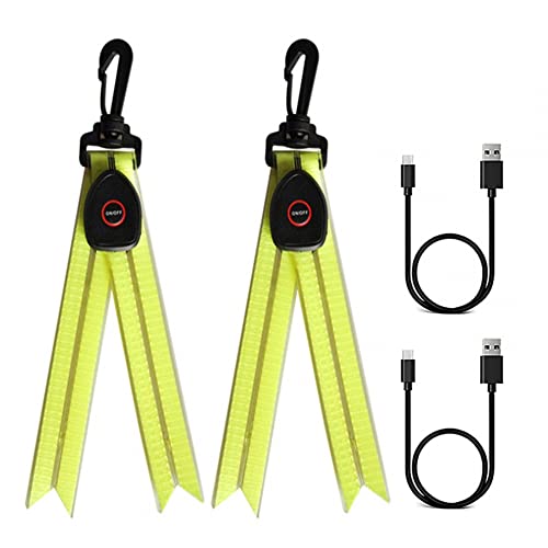 DONGKER LED Blinklicht Rucksack,4Pcs USB Aufladbar Reflektierend Anhänger, Wasserdicht Sicherheitslicht für Rucksack, Nachtlauf, Bergsteigen, Radfahrer DONGKER LED Blinklicht Rucksack,4Pcs USB Aufladbar Reflektierend Anhänger, Wasserdicht Sicherheitslicht für Rucksack, Nachtlauf, Bergsteigen, Radfahrer von DONGKER
