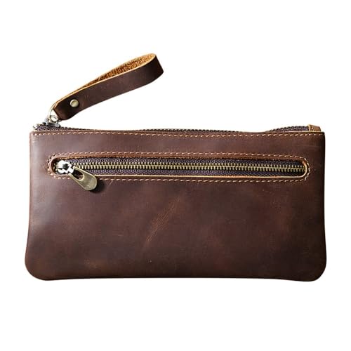DONGKER Leder Federmäppchen, große Kapazität Federmappe, Modernes Vintage Federtasche mit Reißverschluss für Erwachsene und Studenten, 4.3"x8.1" DONGKER Leder Federmäppchen, große Kapazität Federmappe, Modernes Vintage Federtasche mit Reißverschluss für Erwachsene und Studenten, 4.3"x8.1" von DONGKER