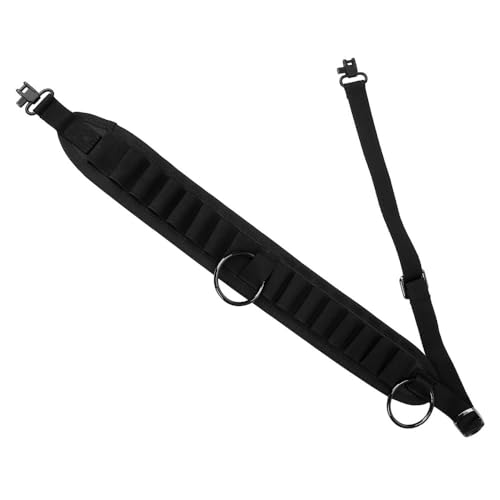 Patronengürtel, 16 Loch Nylon Schnaps Shell Gürtel, 120cm Lange, Munitionsgürtel Klopfer Gürtel mit Metallring für Munition vom Kaliber 12G oder 20G Patronengürtel, 16 Loch Nylon Schnaps Shell Gürtel, 120cm Lange, Munitionsgürtel Klopfer Gürtel mit Metallring für Munition vom Kaliber 12G oder 20G von DONGKER